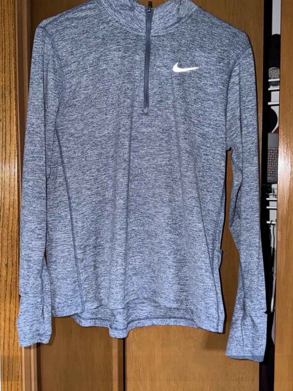 Nike Men's Gray Heather Quarter-Zip Pullover
